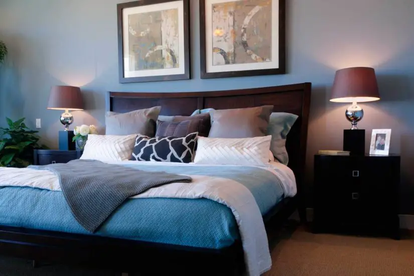 Bedroom Design Ideas for Men - soft inky blues 