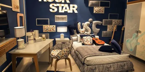 Kids and teen bedroom design for the budding rock star