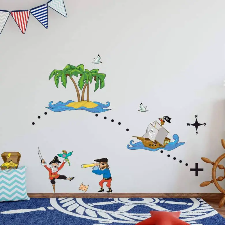Pirate-themed wall stickers 