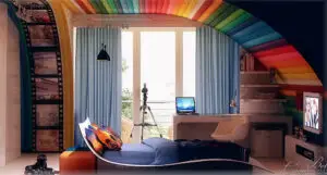 Colourful Bedroom Picture by: home-designing.com